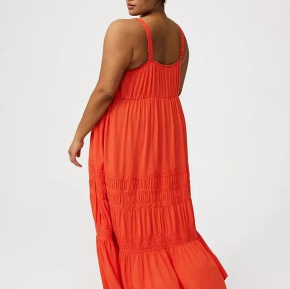 Torrid Vibrant Orange Maxi Dress - Picture 2 of 6